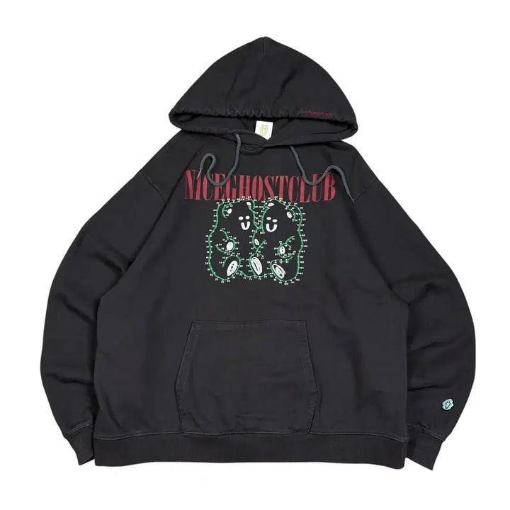 [BUNJANG] Nice Ghost Club Charcoal Hoodie / 나이스 고스트 클럽 차콜컬러 후드티