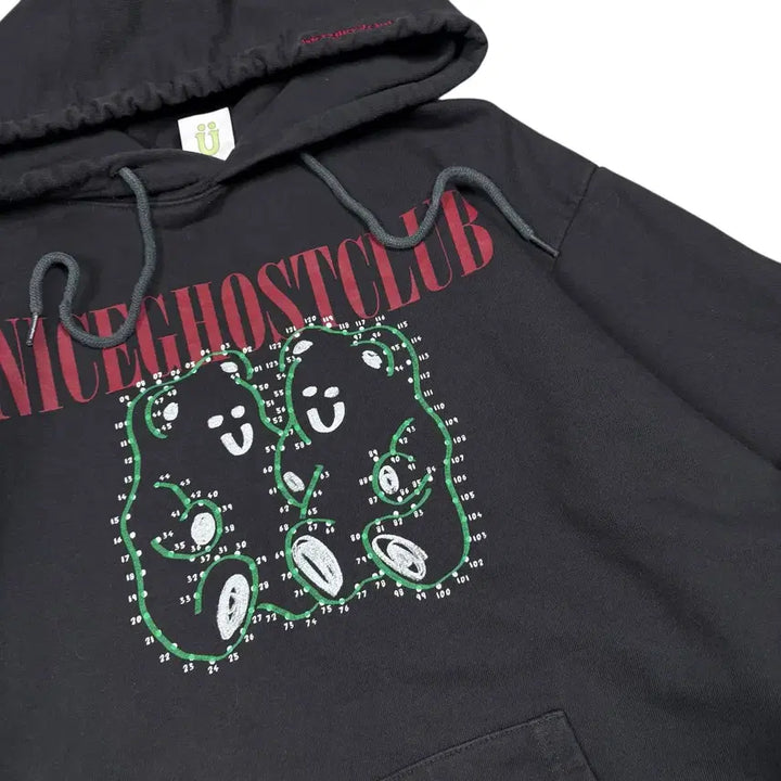 [BUNJANG] Nice Ghost Club Charcoal Hoodie / 나이스 고스트 클럽 차콜컬러 후드티