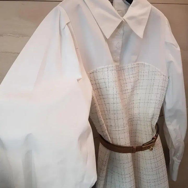 [BUNJANG] It MICHAA Tweed Balloon Sleeve Dress / 잇미샤 트위드 원피스  벌룬소매 하객룩 강추 새상품