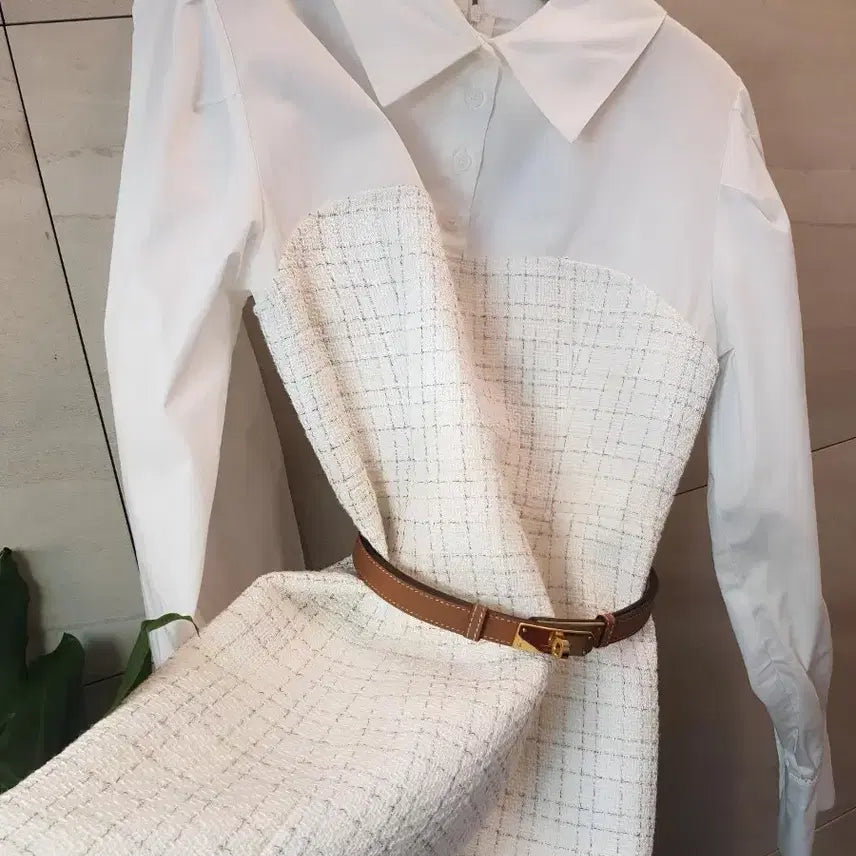 [BUNJANG] It MICHAA Tweed Balloon Sleeve Dress / 잇미샤 트위드 원피스  벌룬소매 하객룩 강추 새상품