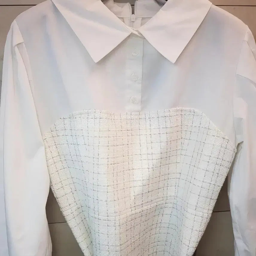 [BUNJANG] It MICHAA Tweed Balloon Sleeve Dress / 잇미샤 트위드 원피스  벌룬소매 하객룩 강추 새상품