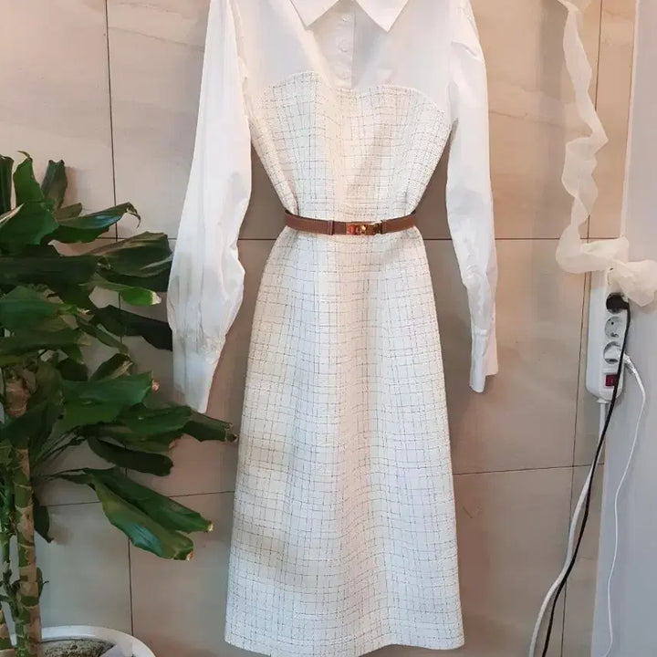 [BUNJANG] It MICHAA Tweed Balloon Sleeve Dress / 잇미샤 트위드 원피스  벌룬소매 하객룩 강추 새상품