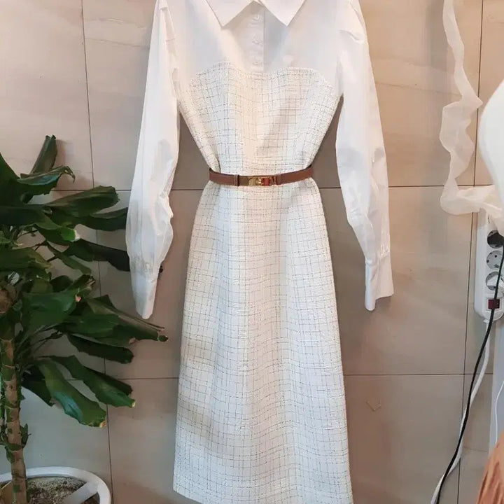[BUNJANG] It MICHAA Tweed Balloon Sleeve Dress / 잇미샤 트위드 원피스  벌룬소매 하객룩 강추 새상품