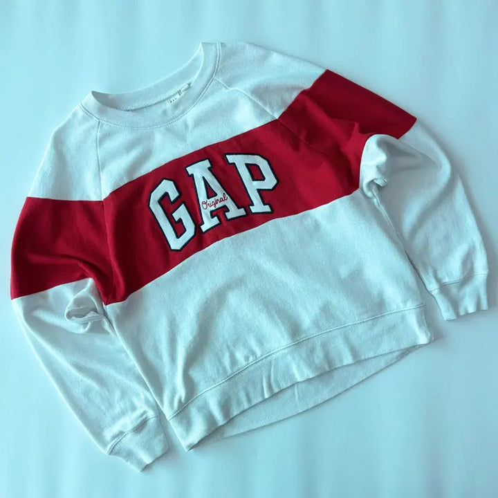 [BUNJANG] GAP Arch Logo Color Block Sweatshirt / GAP 아치 로고 배색 스웨트셔츠