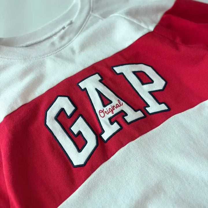 [BUNJANG] GAP Arch Logo Color Block Sweatshirt / GAP 아치 로고 배색 스웨트셔츠