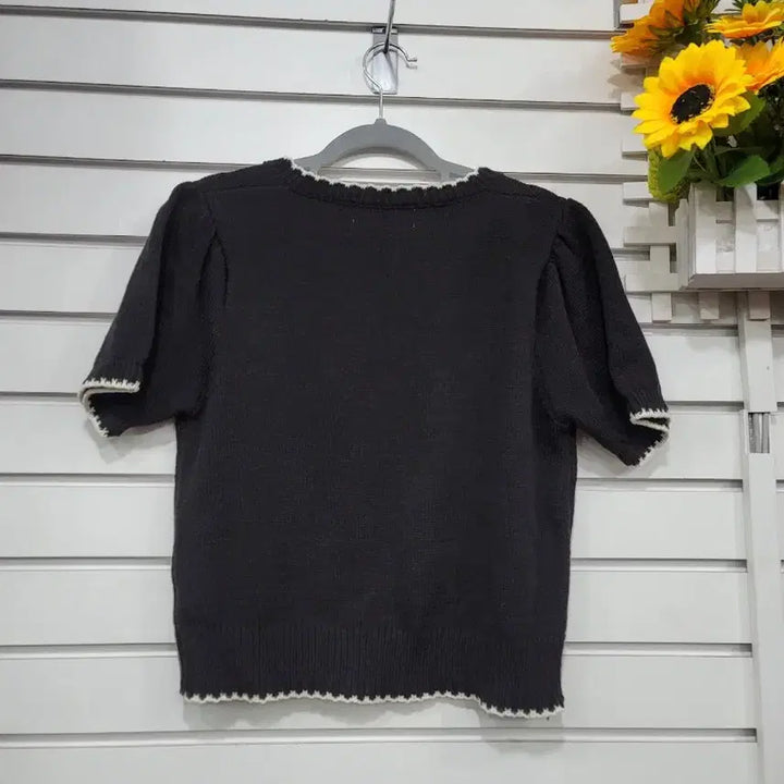 [BUNJANG] Vivis Black Knit T-shirt / 