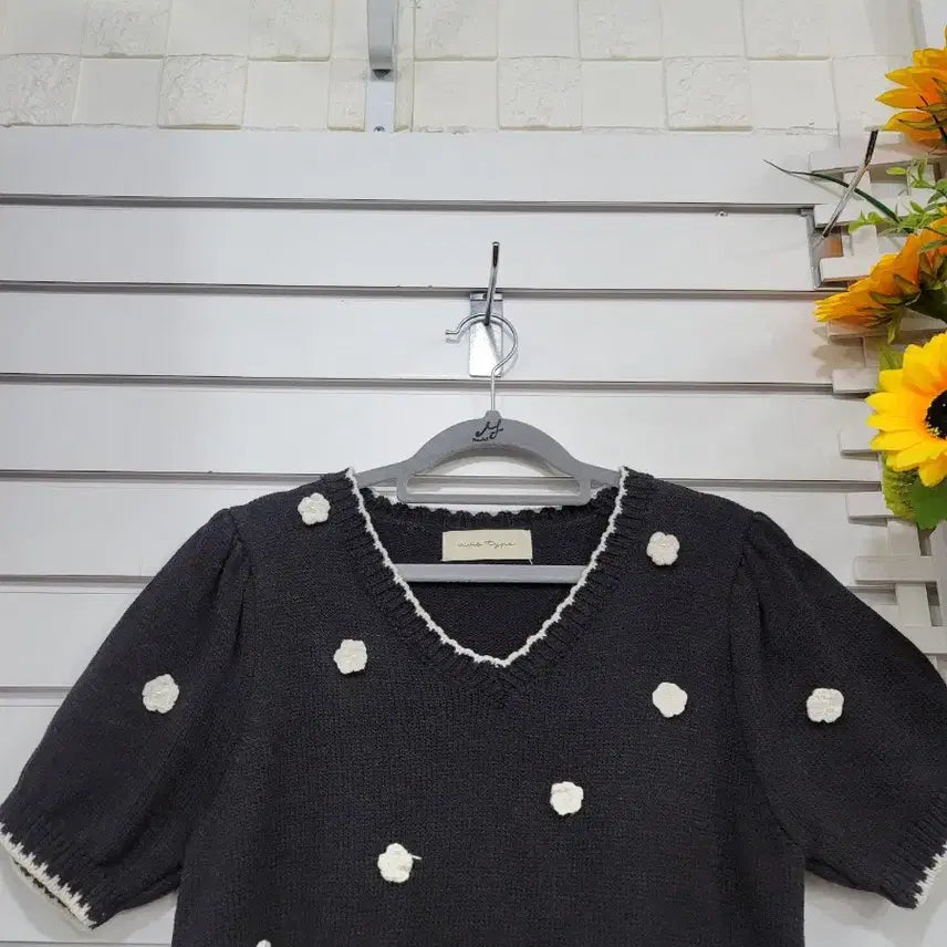 [BUNJANG] Vivis Black Knit T-shirt / 