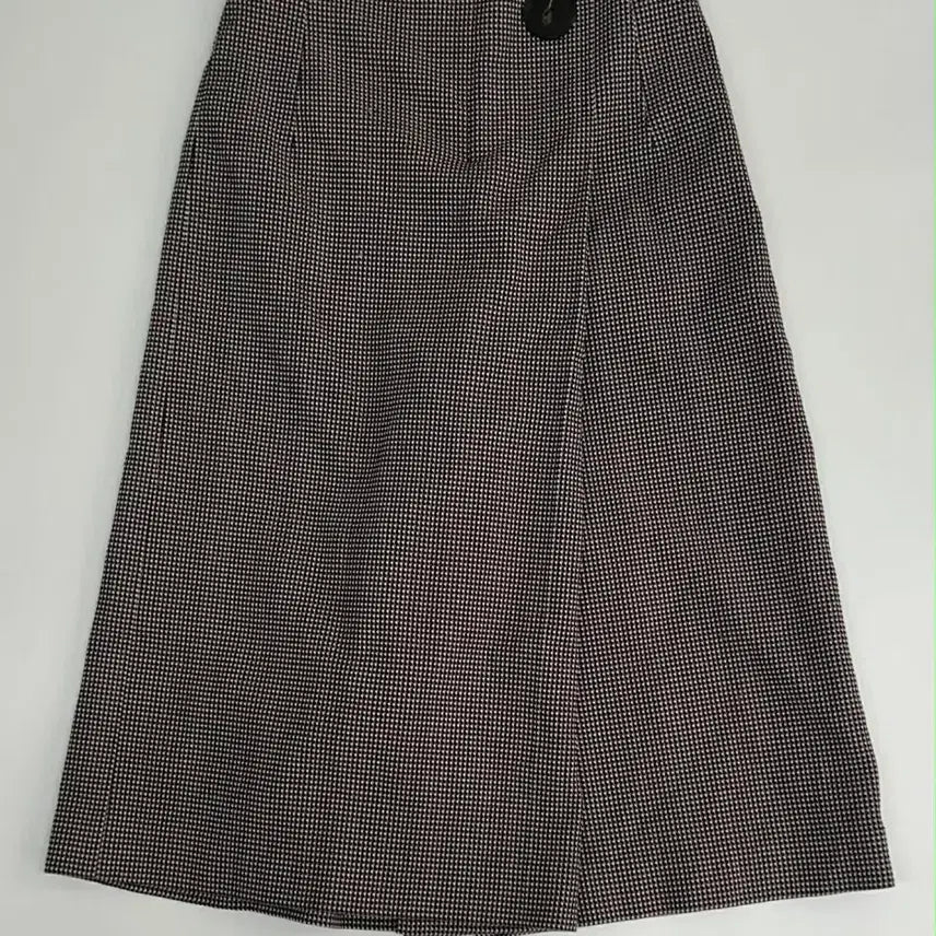 [BUNJANG] System Houndstooth Check Wrap Skirt / [64-94] 시스템 한섬 하운드투스 체크 랩 스커트