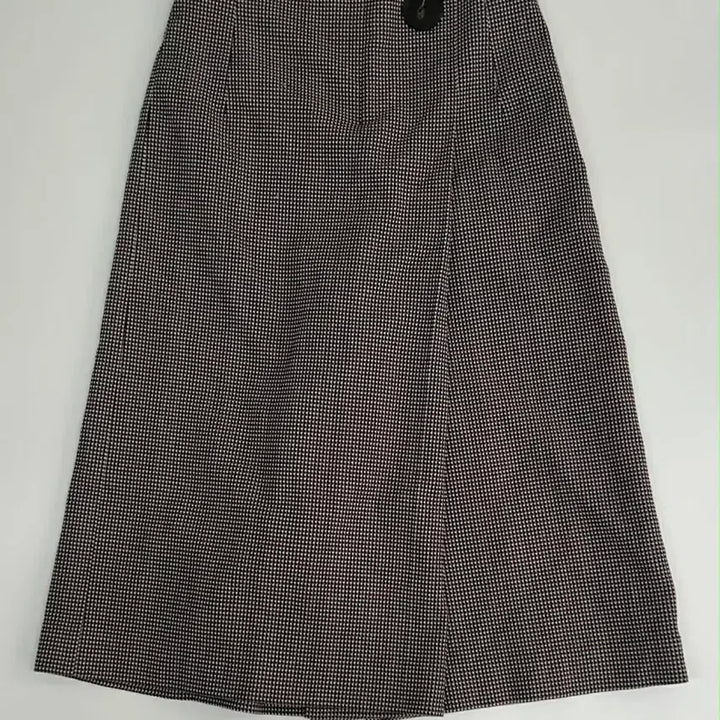 [BUNJANG] System Houndstooth Check Wrap Skirt / [64-94] 시스템 한섬 하운드투스 체크 랩 스커트