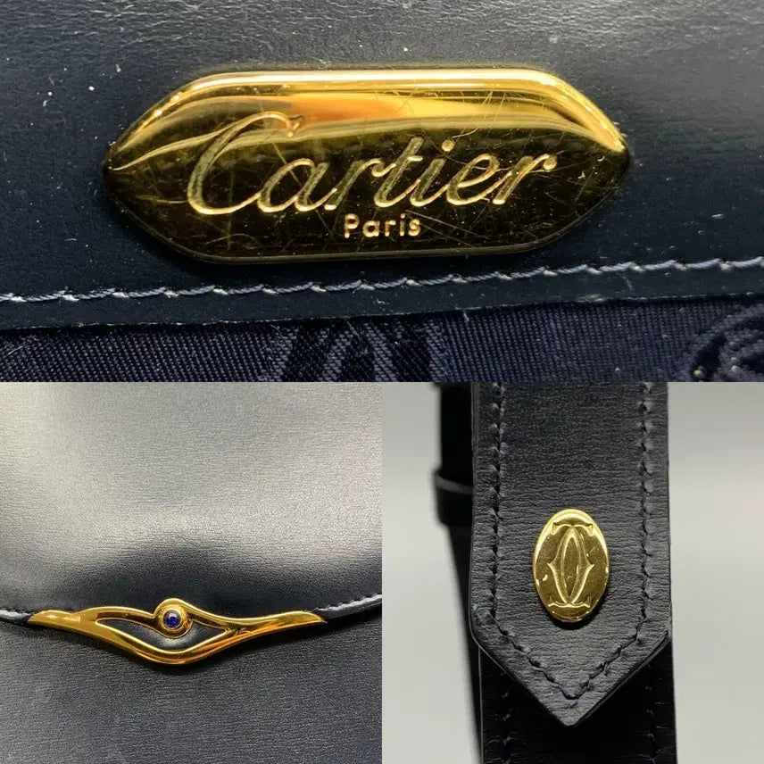 [SOLD OUT] 267000569 까르띠에 사파이어라인 블랙 숄더백