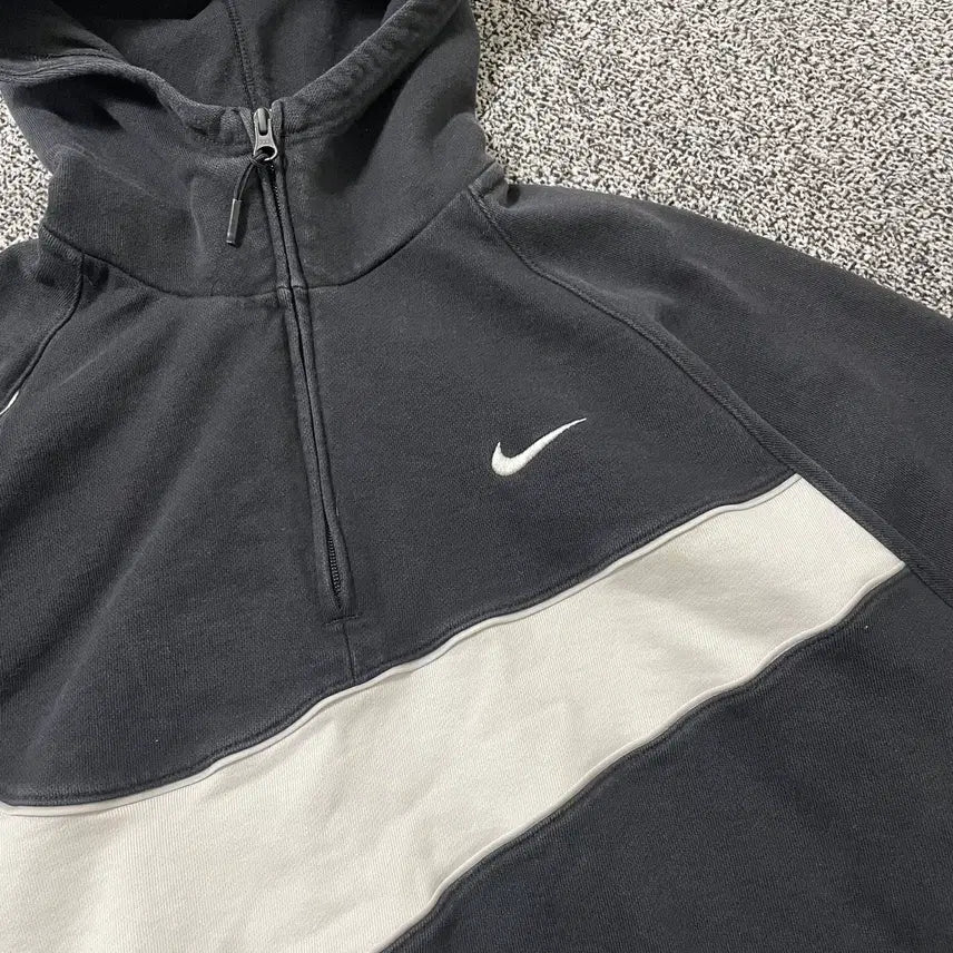 [BUNJANG] Nike Big Swoosh Anorak Half-Zip Hoodie / 빈티지9. 나이키 빅스우시 아노락 반집업 후드티 후디