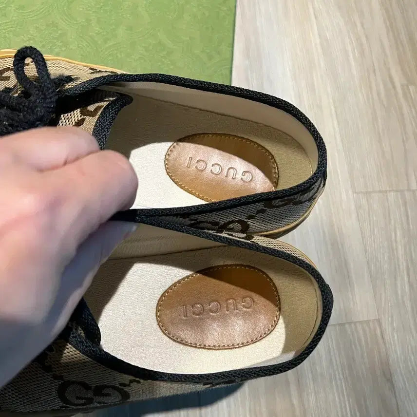[BUNJANG] Gucci Sneakers Canvas Shoes / 구찌 스니커즈 7사이즈