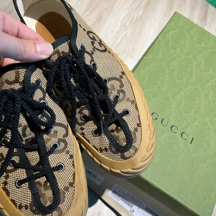 [BUNJANG] Gucci Sneakers Canvas Shoes / 구찌 스니커즈 7사이즈