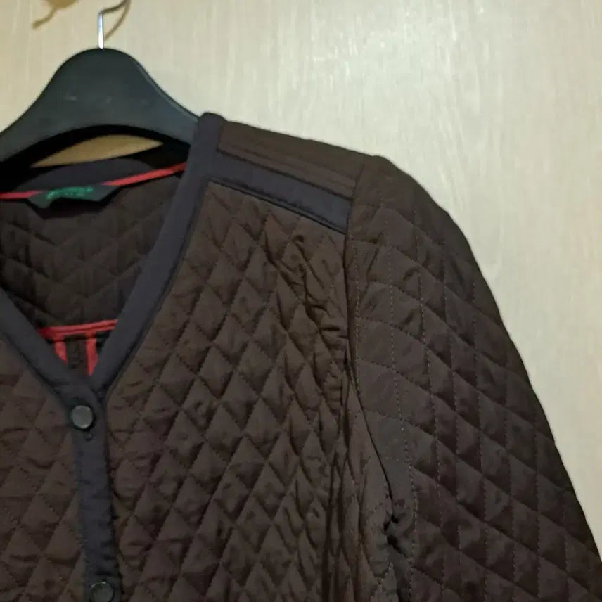[BUNJANG] Crocodile Brown Quilted Jacket (Size 100) / 크로커다일 브라운 퀼팅 자켓사이즈100