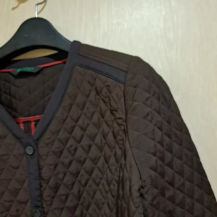 [BUNJANG] Crocodile Brown Quilted Jacket (Size 100) / 크로커다일 브라운 퀼팅 자켓사이즈100