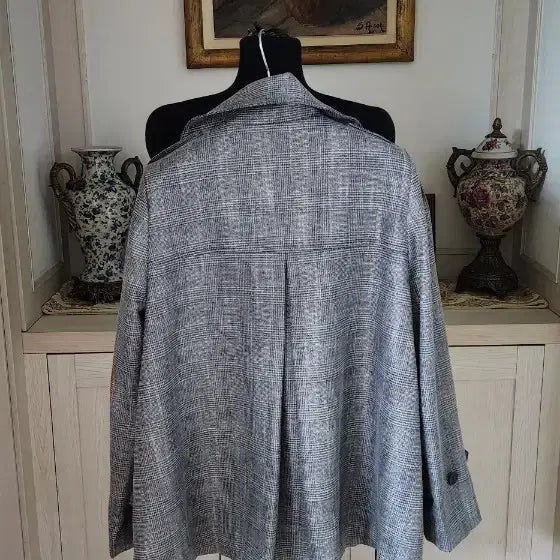 [BUNJANG] PAUL &amp; JOE Double Button Check Jacket / PAUL &amp; JOE 체크 더블 버튼 자켓