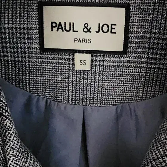 [BUNJANG] PAUL &amp; JOE Double Button Check Jacket / PAUL &amp; JOE 체크 더블 버튼 자켓