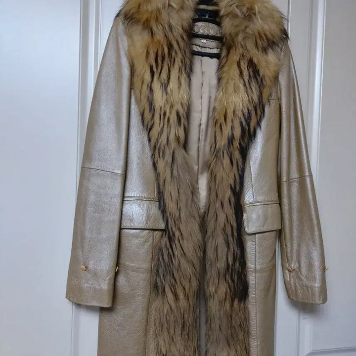 [BUNJANG] Generic Lambskin Leather Long Jacket 55 / 양가죽램스킨롱자켓 반코트55