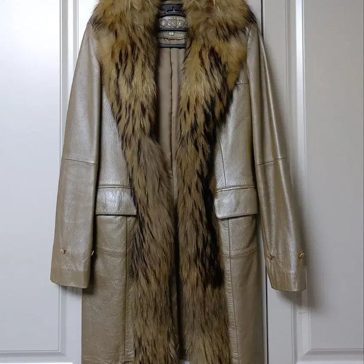 [BUNJANG] Generic Lambskin Leather Long Jacket 55 / 양가죽램스킨롱자켓 반코트55