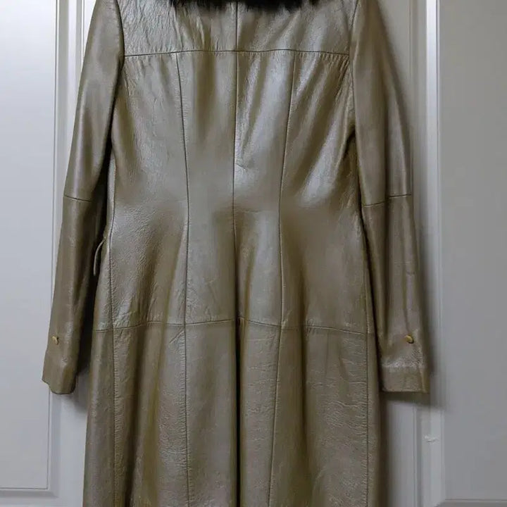 [BUNJANG] Generic Lambskin Leather Long Jacket 55 / 양가죽램스킨롱자켓 반코트55