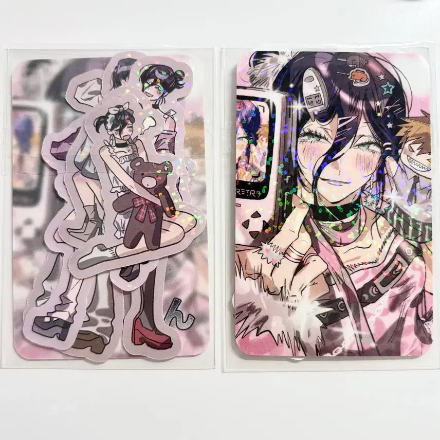 [BUNJANG] Chain saw Man Reze Photocard &amp; Sticker Set / <원가0.5/미개봉> 체인소맨 레제 미아님 포카 스티커 세트 프박 피규어