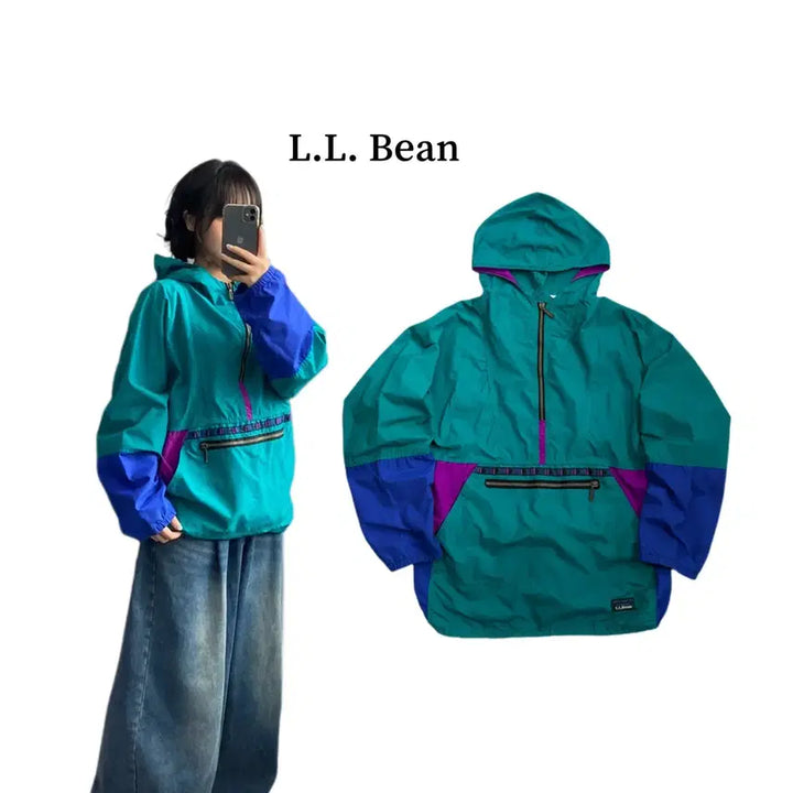 [BUNJANG] L.L.Bean 90s Trollyan Pullover Anorak Jacket / 엘엘빈 90s 트롤리안 풀오버 아노락 바람막이 자켓