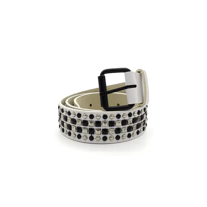 [BUNJANG] Vintage White Studded Belt / VINTAGEBELT 빈티지 스터드 화이트 벨트