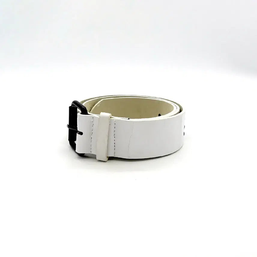 [BUNJANG] Vintage White Studded Belt / VINTAGEBELT 빈티지 스터드 화이트 벨트