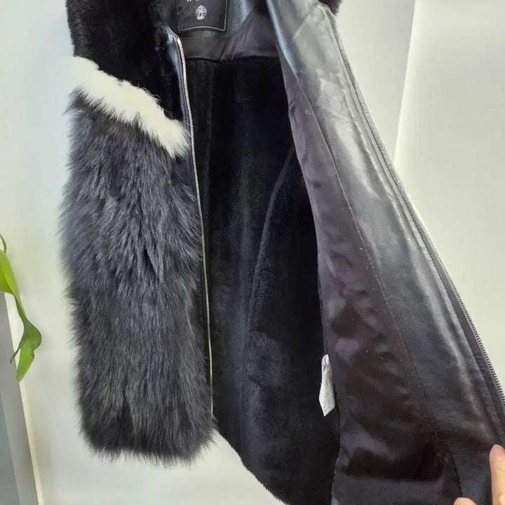 [BUNJANG] It MICHAA Fox Fur Leather Vest / 잇미샤 천연모피 폭스 퍼 양가죽 베스트 조끼