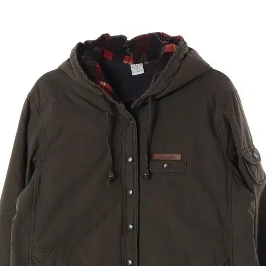 [BUNJANG] Vintage Check Lined Hooded Work Jacket / 빈티지 체크 라이닝 후드 워크 자켓