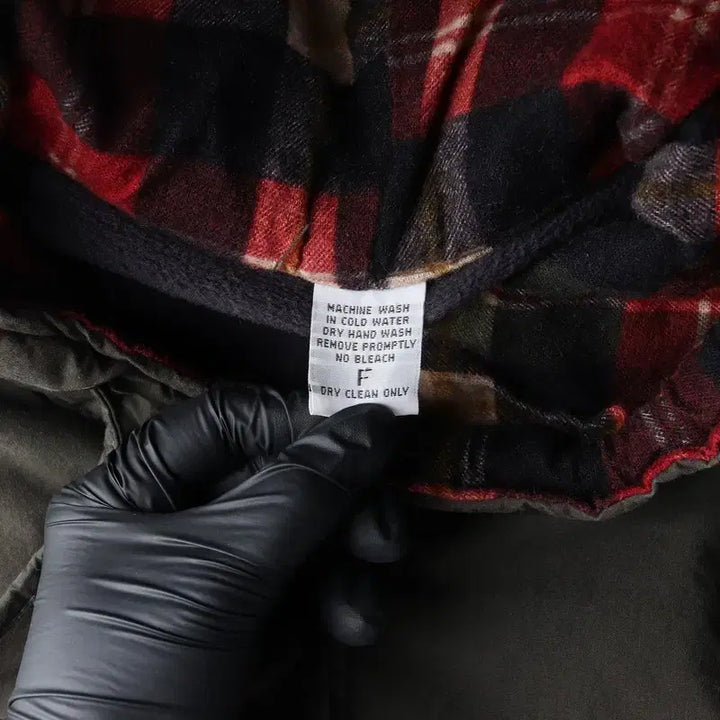 [BUNJANG] Vintage Check Lined Hooded Work Jacket / 빈티지 체크 라이닝 후드 워크 자켓