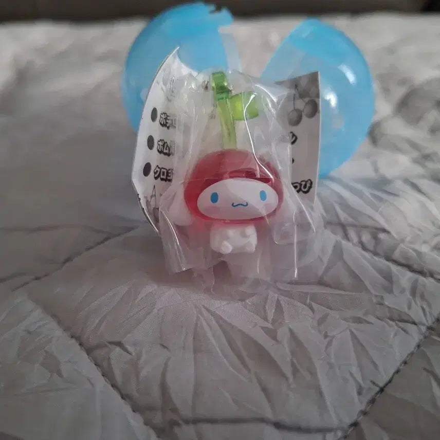 [BUNJANG] Sanrio Cinnamoroll Cherry Mascot Keyring / 산리오 시나모롤 체리 마스코트 키링