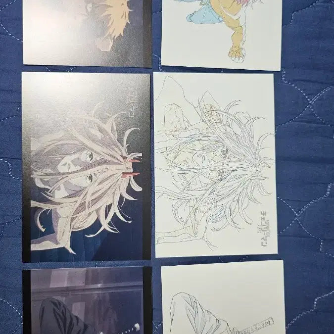 [BUNJANG] Chainsaw Man Exhibition Original Illustration Postcard Set / 체인소맨 전시회 팝업 원화 포스트카드세트 판매합니다!