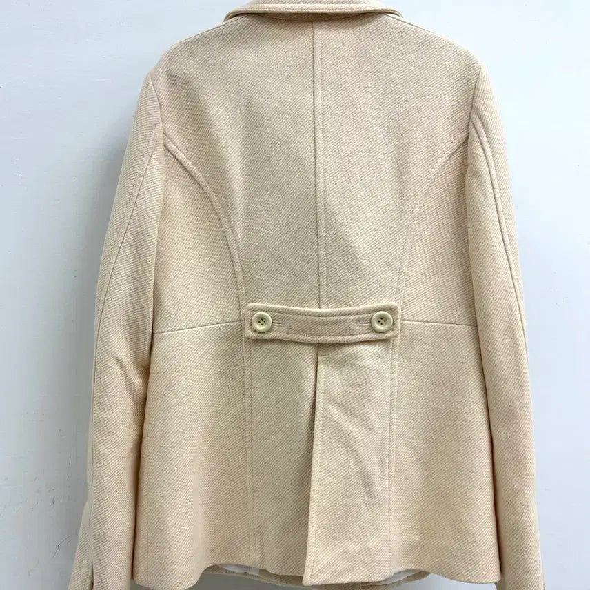 [BUNJANG] KUMIKYOKU Ivory Wool Blend Double Coat Jacket / 일본빈티지 아이보리 더블 코트 자켓 아우터
