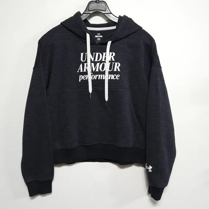 [BUNJANG] Under Armour Cropped Hoodie (SM/P/CH) / 언더아머 반크롭 후드티 여성44~55 루즈핏 SM/P/CH 트레이닝 후드