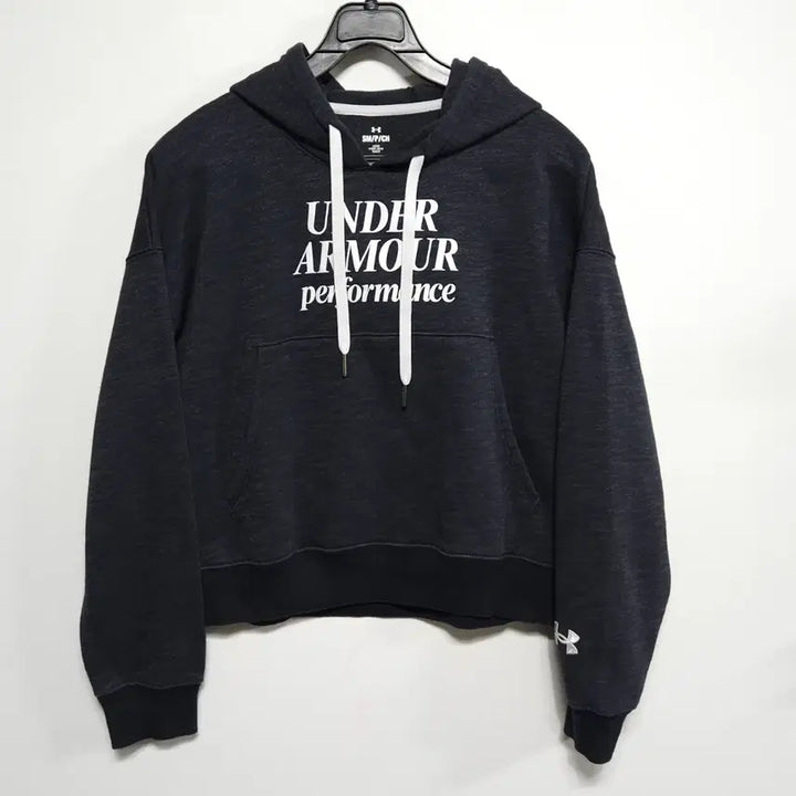 [BUNJANG] Under Armour Cropped Hoodie (SM/P/CH) / 언더아머 반크롭 후드티 여성44~55 루즈핏 SM/P/CH 트레이닝 후드