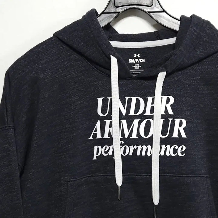 [BUNJANG] Under Armour Cropped Hoodie (SM/P/CH) / 언더아머 반크롭 후드티 여성44~55 루즈핏 SM/P/CH 트레이닝 후드