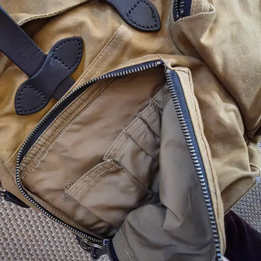 [BUNJANG] Filson Lightweight Waxed Cotton Canvas Field Bag / Filson 필슨 경량화 왁스드 코튼 켄버스 필드백 가방