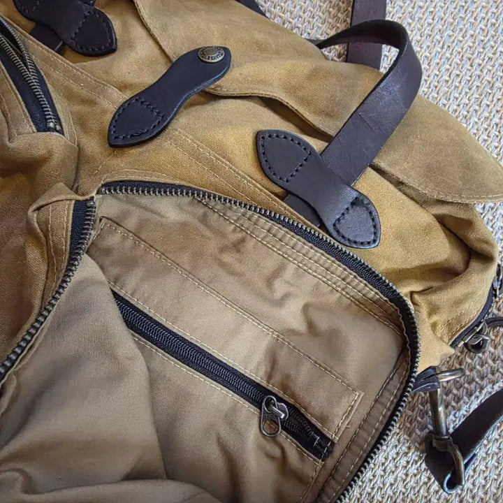 [BUNJANG] Filson Lightweight Waxed Cotton Canvas Field Bag / Filson 필슨 경량화 왁스드 코튼 켄버스 필드백 가방