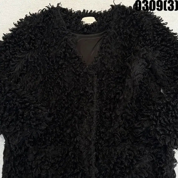 [BUNJANG] Plastic Island Black Sherpa Jacket / M 플라스틱아일랜드 블랙 뽀글이 자켓 0309(3)