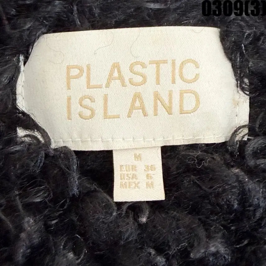 [BUNJANG] Plastic Island Black Sherpa Jacket / M 플라스틱아일랜드 블랙 뽀글이 자켓 0309(3)