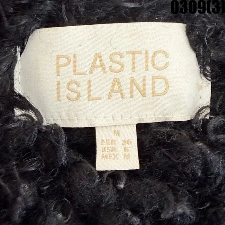 [BUNJANG] Plastic Island Black Sherpa Jacket / M 플라스틱아일랜드 블랙 뽀글이 자켓 0309(3)