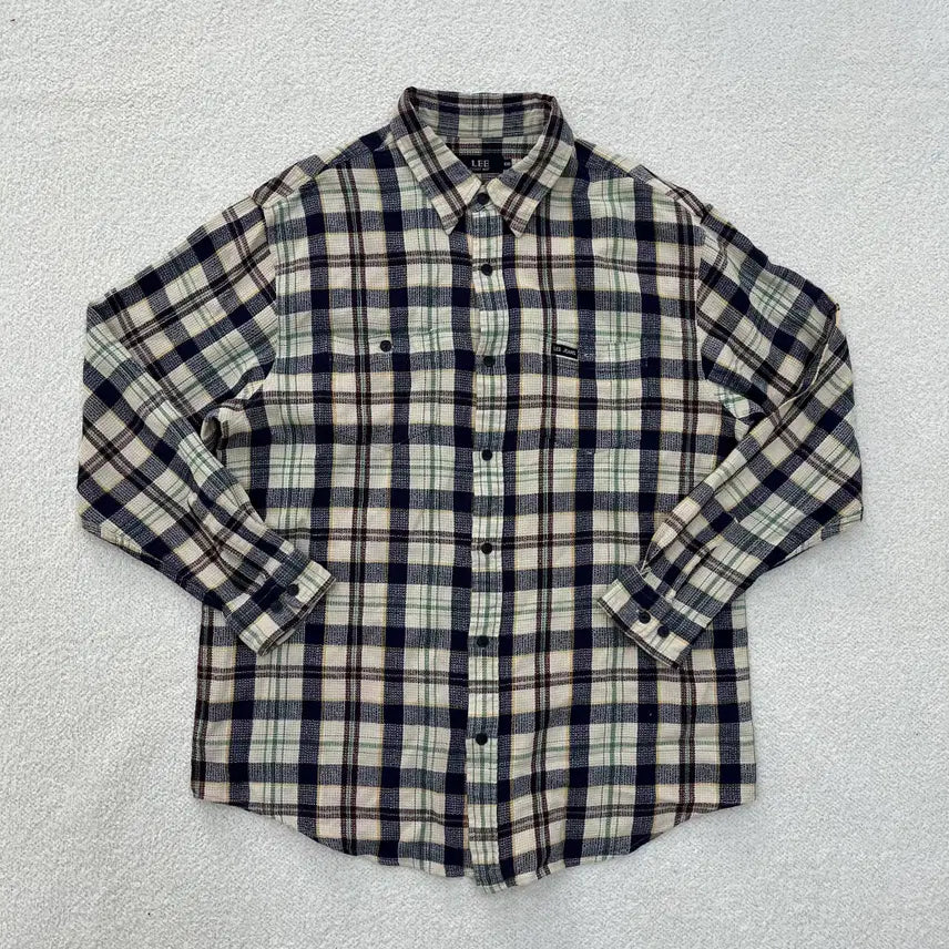 [BUNJANG] 100 Loose Fit Wool Shirt / 100 리 루즈핏 모직 셔츠 남방 0303M