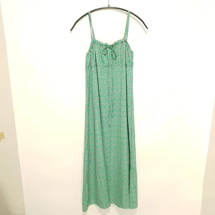 [BUNJANG] F_i5374 Floral Cami Long Dress / 플라워 끈나시 롱 원피스 F_i5374