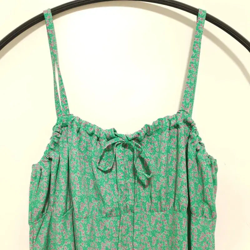 [BUNJANG] F_i5374 Floral Cami Long Dress / 플라워 끈나시 롱 원피스 F_i5374