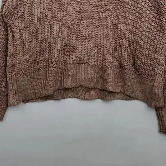 [BUNJANG] Flow and Future Cable Knit Sweater / flow and future 케이블 니트 스웨터 / 브라운 루즈핏 라운드