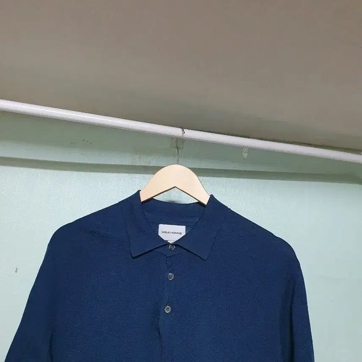 [BUNJANG] Solid Homme Silk Short Sleeve Polo Shirt / 솔리드옴므 실크100% 반팔 카라티 100