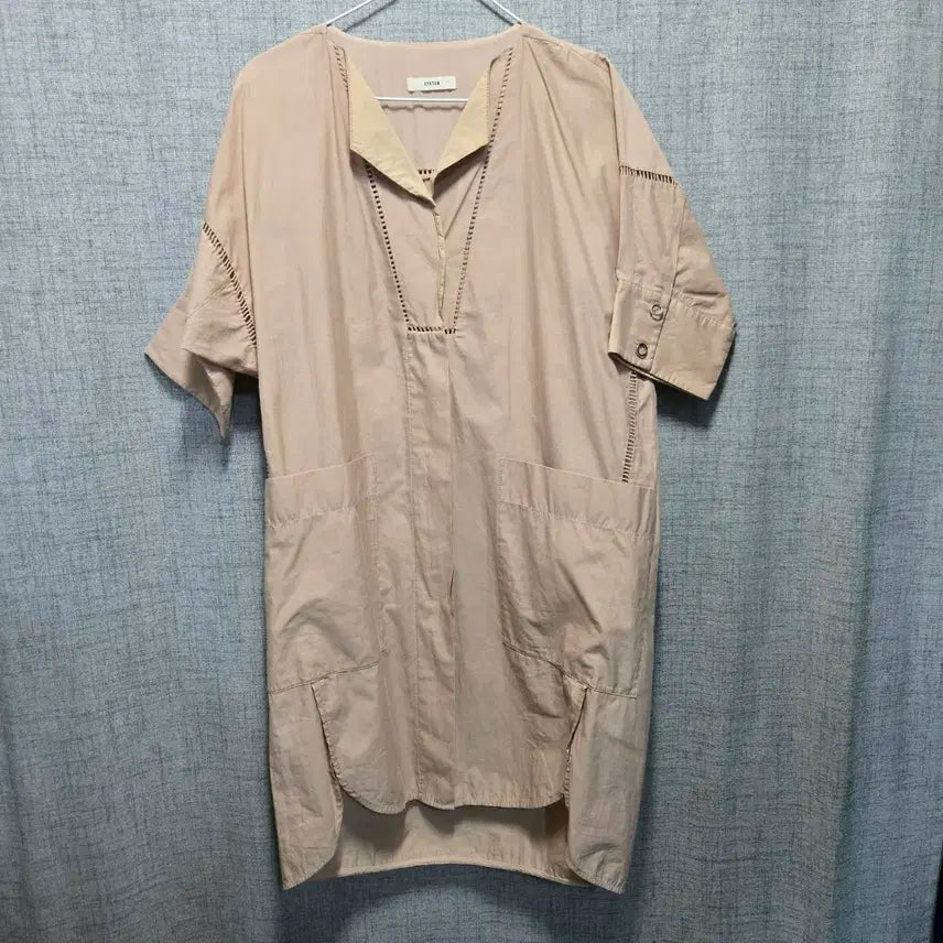 [BUNJANG] System Cotton Button-Up Dress / 시스템  단추형 코튼 원피스 80