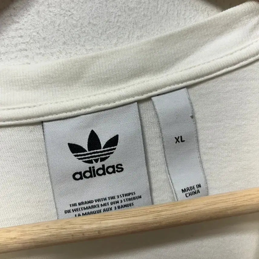 [BUNJANG] Adidas Pocket T-shirt White XL / 아디다스 포켓 반팔 티셔츠 화이트 XL