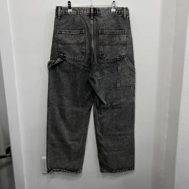 [BUNJANG] Critic Washed Cotton Double Knee Carpenter Denim Pants / 크리틱 워시드 코튼 더블니 카펜터 데님팬츠
